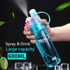 Easy to Carry School office Sports Summer Spray Water Bottle Portable Water Cooling Spray Cup Large Capacity