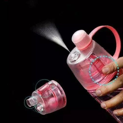 Easy to Carry School office Sports Summer Spray Water Bottle Portable Water Cooling Spray Cup Large Capacity