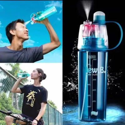 Easy to Carry School office Sports Summer Spray Water Bottle Portable Water Cooling Spray Cup Large Capacity