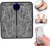 Remote EMS Foot Massager Pad with Remote Improve Blood Circulation Relieve Ache Pain Health Care