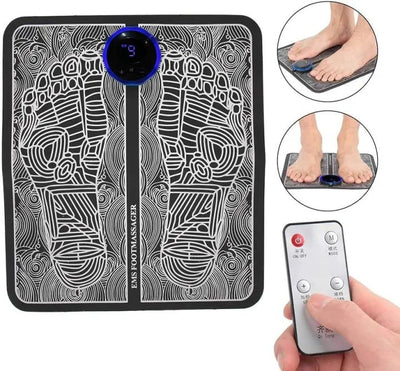 Remote EMS Foot Massager Pad with Remote Improve Blood Circulation Relieve Ache Pain Health Care